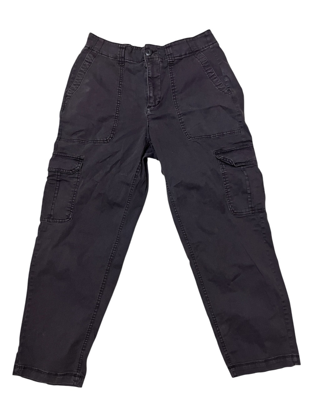 Old Navy Dark Gray High Rise OG Chino Cargo pants